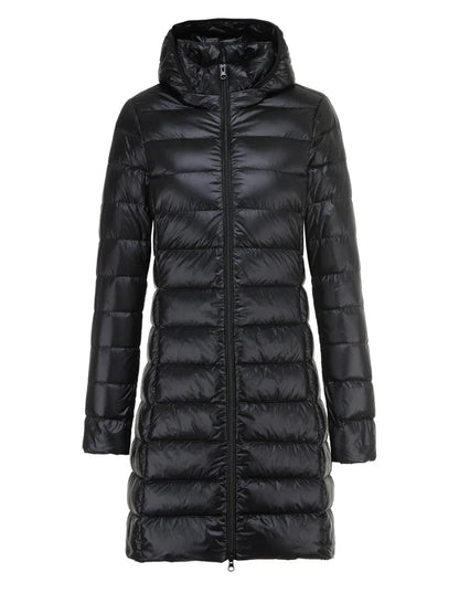 VIVIAN - Ultra-Light Long Jacket with Detachable Hood