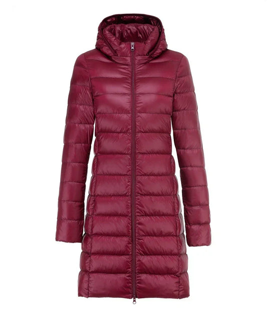 VIVIAN - Ultra-Light Long Jacket with Detachable Hood