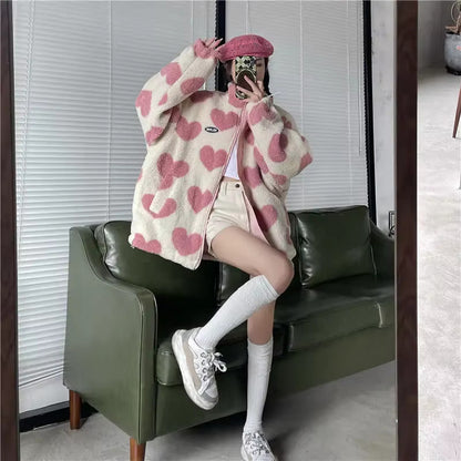 MADDIE - Fleece Heart Jacket