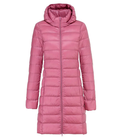 VIVIAN - Ultra-Light Long Jacket with Detachable Hood